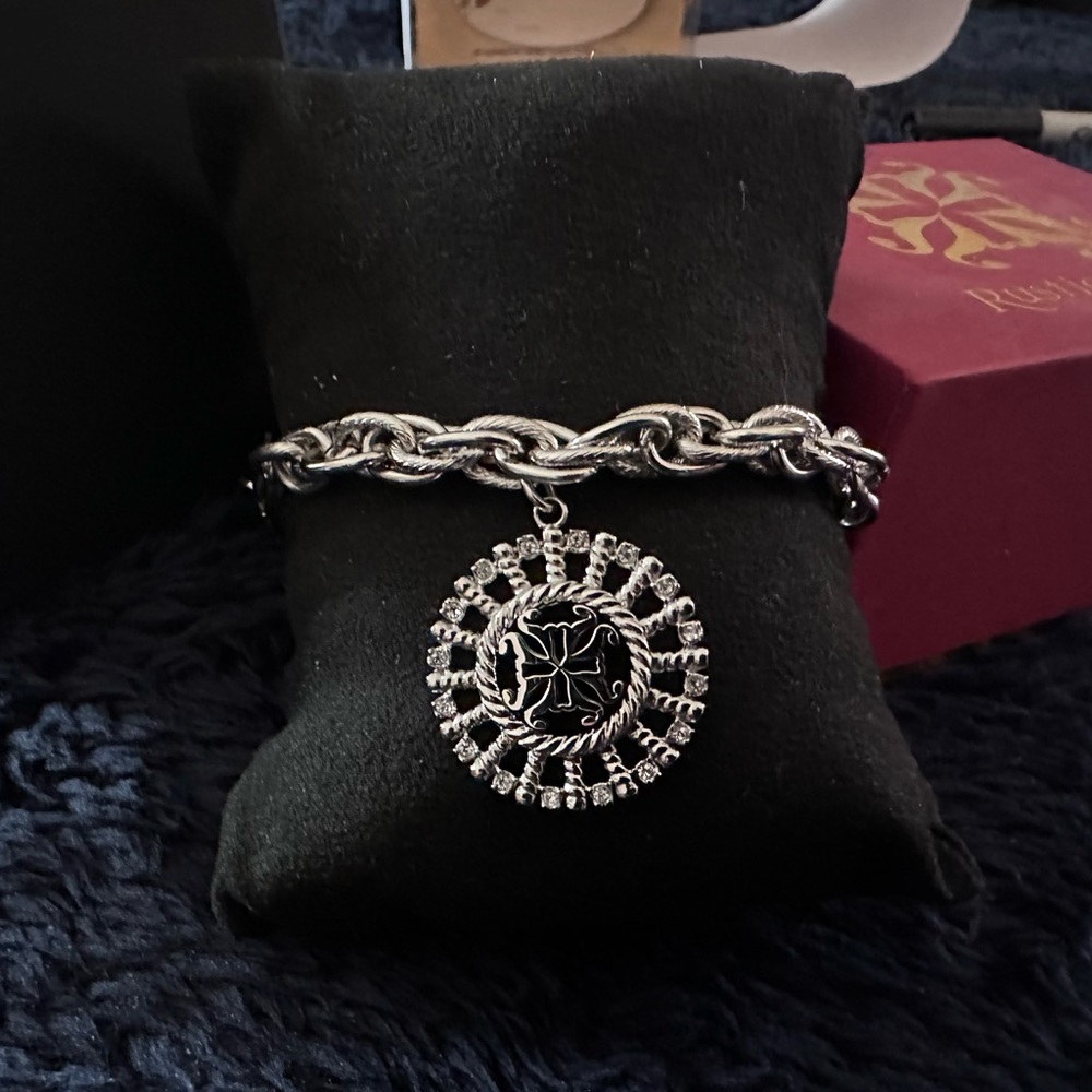 Rustic Cuff beautiful logo bracelet with box!